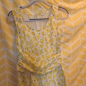 eShakti "Jasmine" cotton lemon print dress